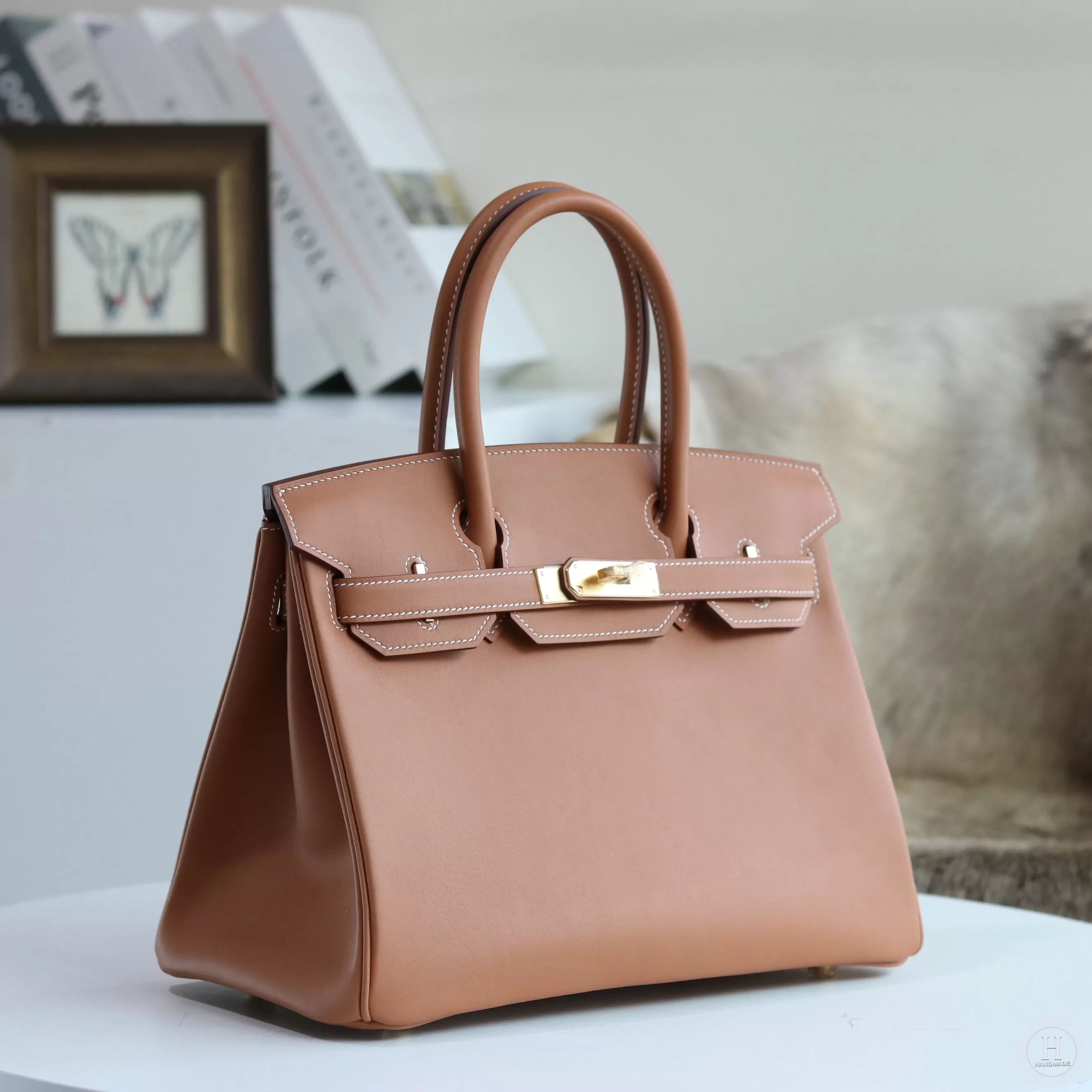 Hermes Birkin 30cm Togo CK75  Blue Jean-1523