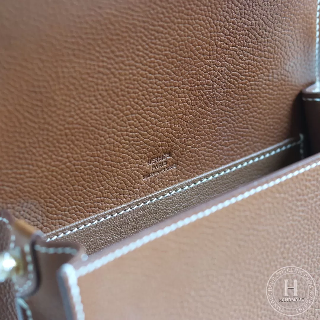 Hermes Roulis 18cm Swift calfskin M8 Gris Asphalte-1519