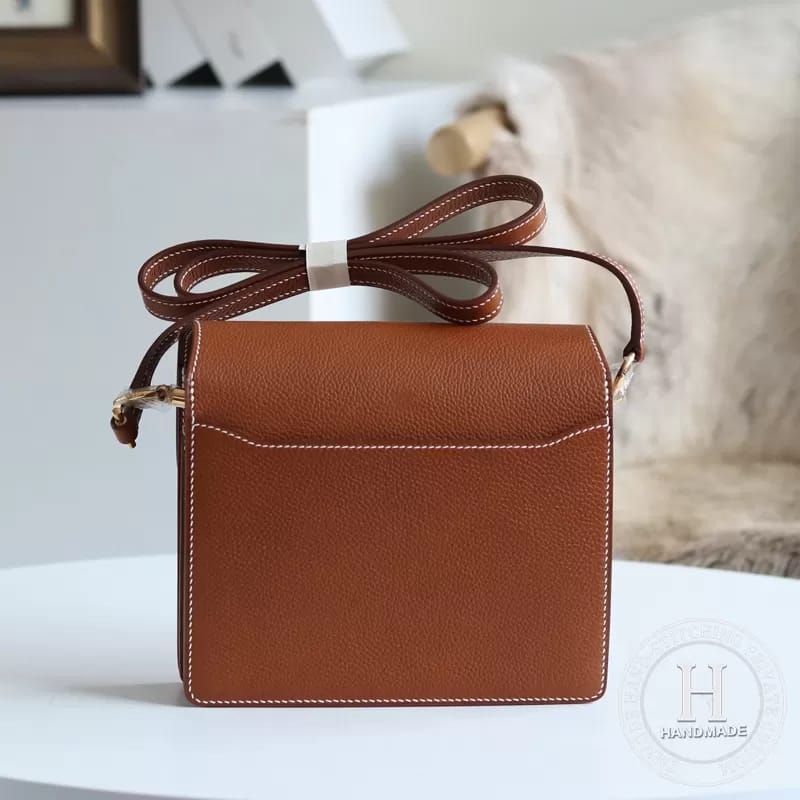 Hermes Roulis 18cm Swift calfskin M8 Gris Asphalte-1519