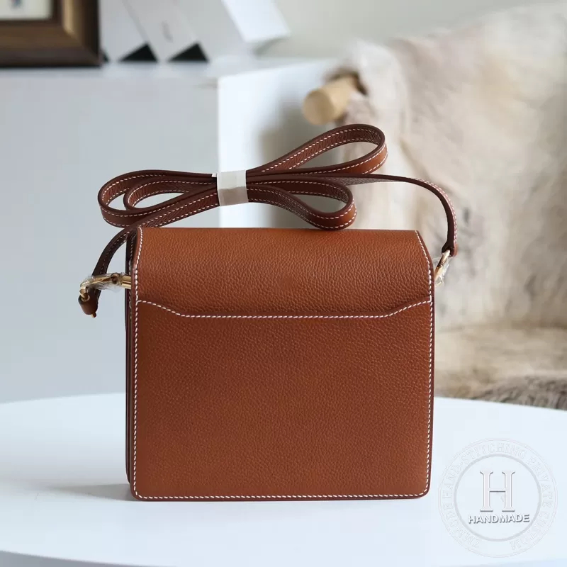 Hermes Roulis 18cm Swift calfskin M8 Gris Asphalte-1519