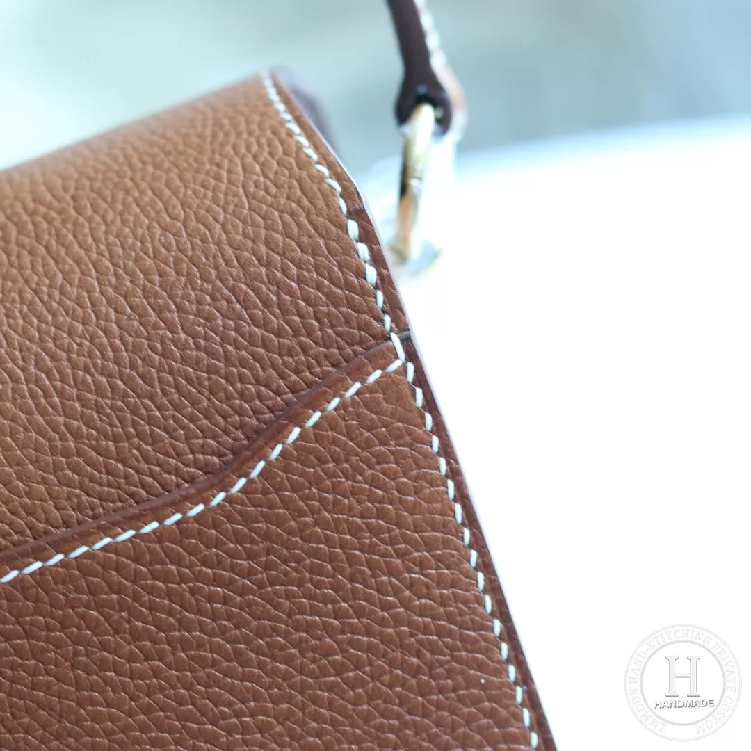 Hermes Roulis 18cm Swift calfskin M8 Gris Asphalte-1519