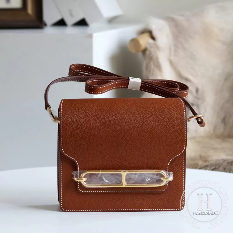 Hermes Roulis 18cm Swift calfskin M8 Gris Asphalte-1519