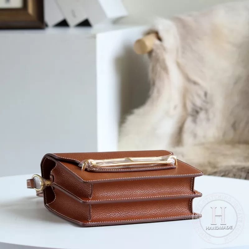 Hermes Roulis 18cm Swift calfskin M8 Gris Asphalte-1519