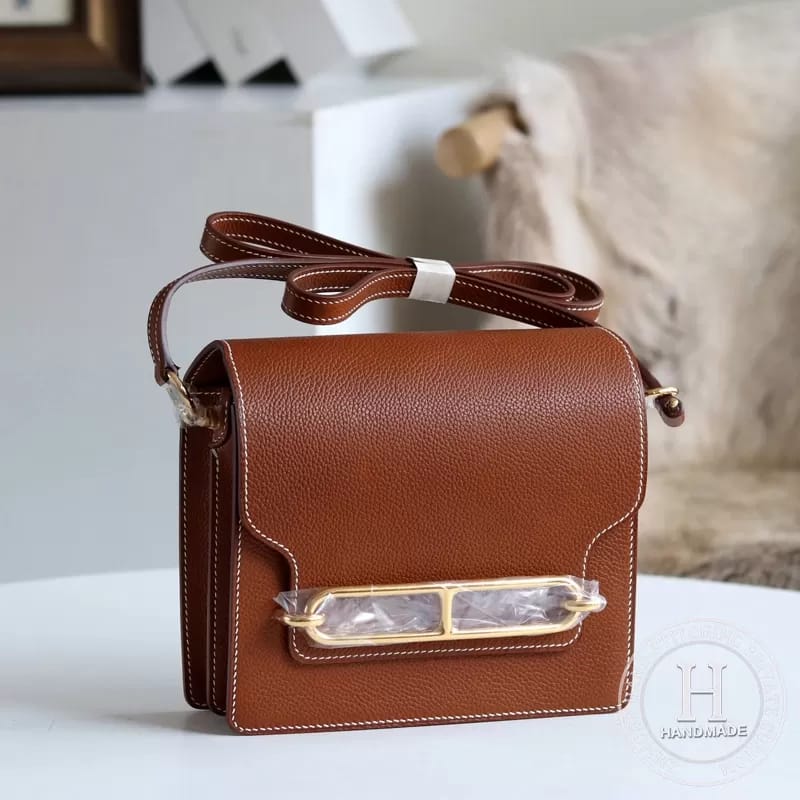 Hermes Roulis 18cm Swift calfskin M8 Gris Asphalte-1519