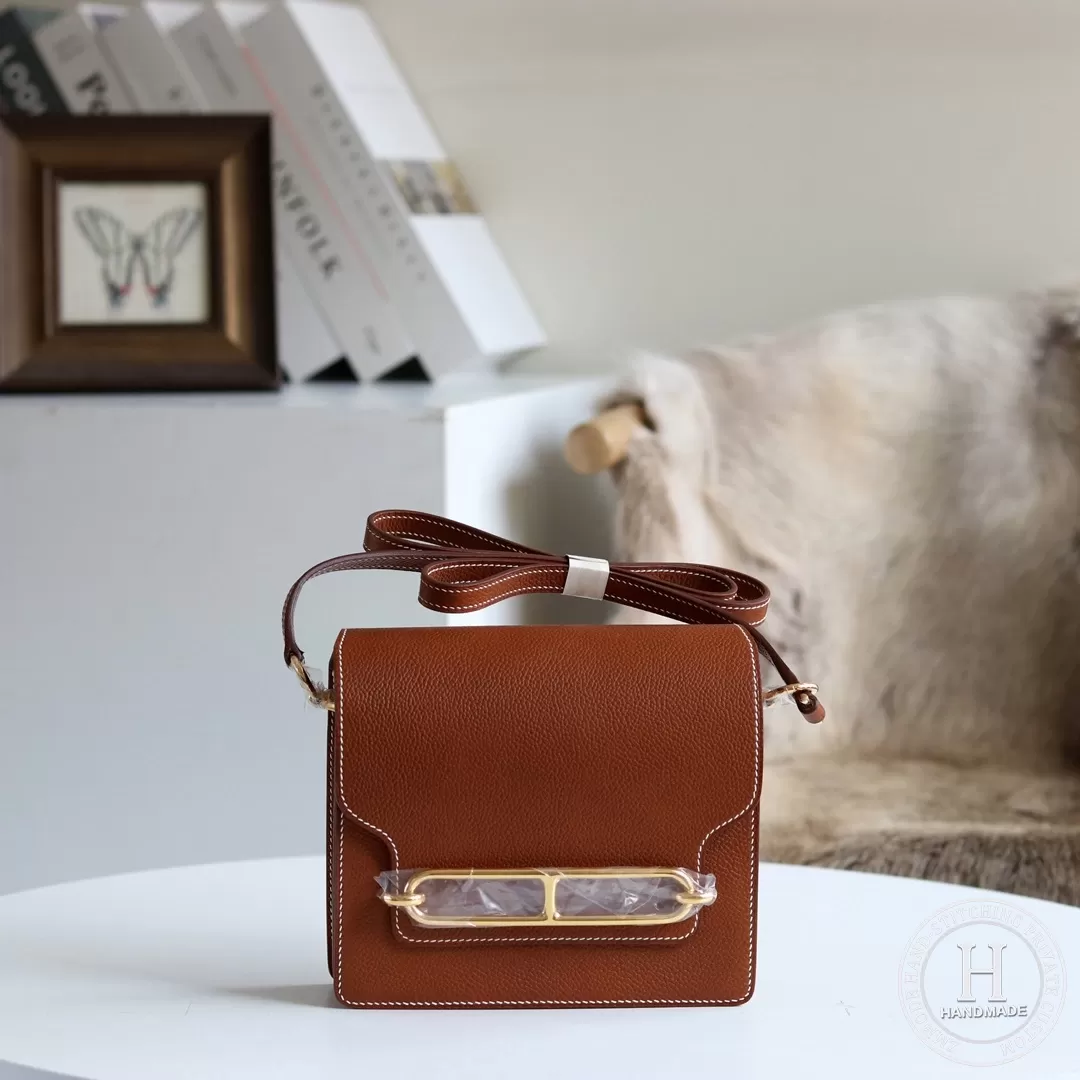 Hermes Roulis 18cm Swift calfskin M8 Gris Asphalte-1519