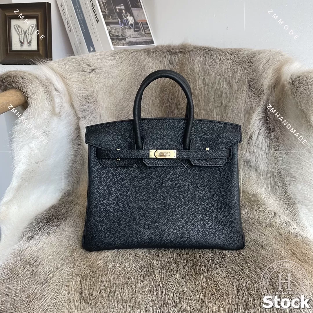 STOCK: BIRKIN 30 89 NIOR BLACK TOGO PHW GHW