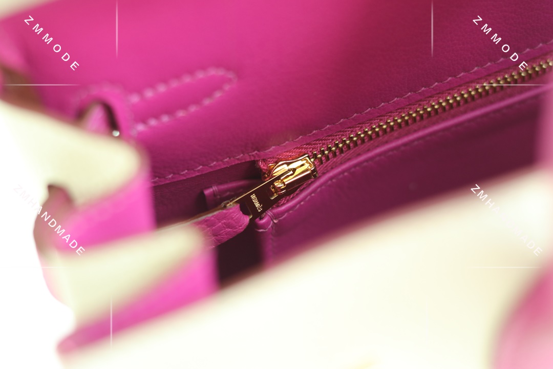 BIRKIN25 Ck10 Craie Togo And  L3 Rose Purple