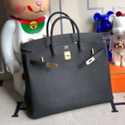 HMSmode CC89 NOIR BLACK TOGO HERMES BIRKIN 40CM GOLD HARDWARE