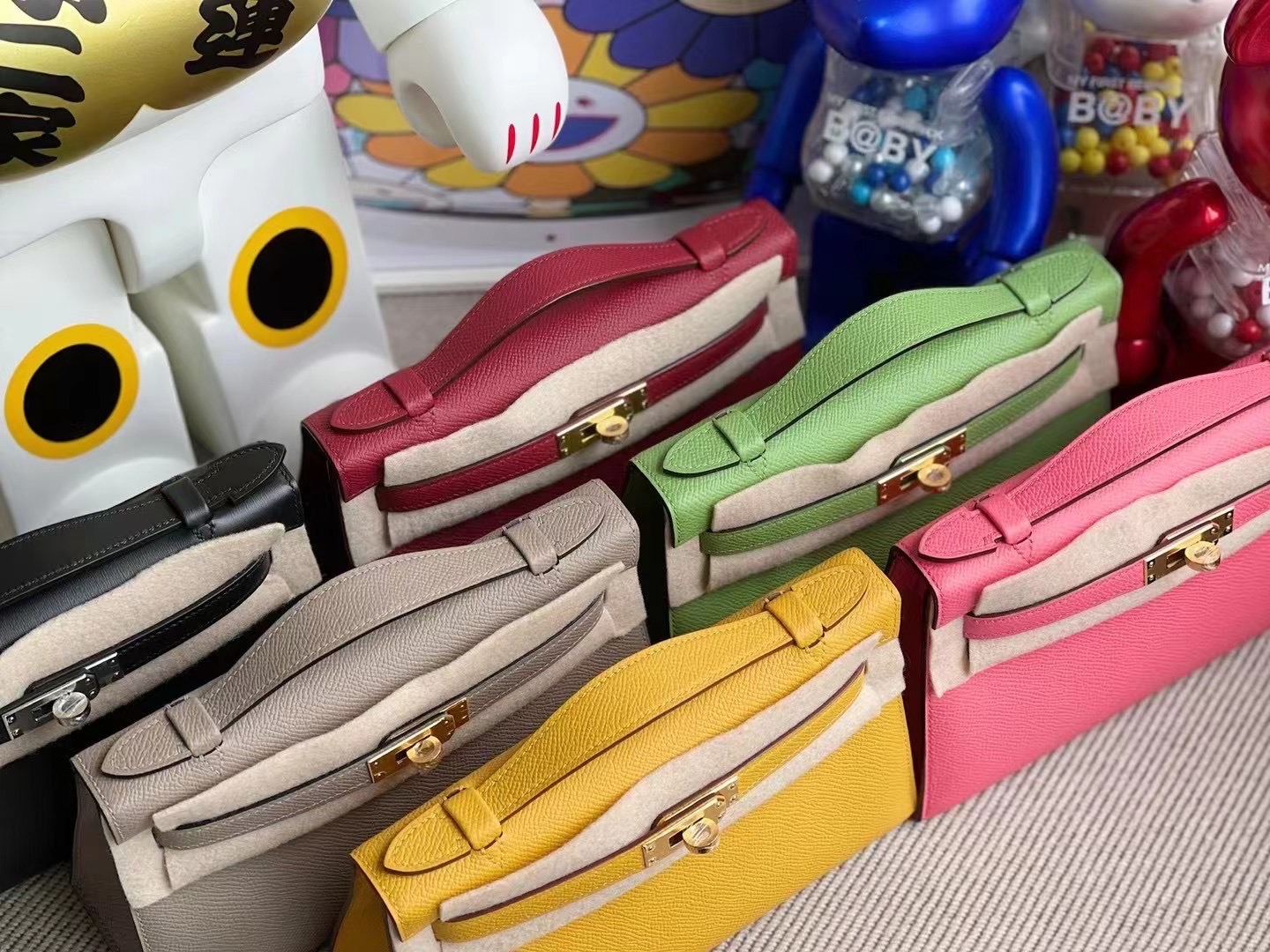 MiniKelly Pochette Epsom K1 Rouge Great MiniKelly Pochette Epsom K1 Rouge Great