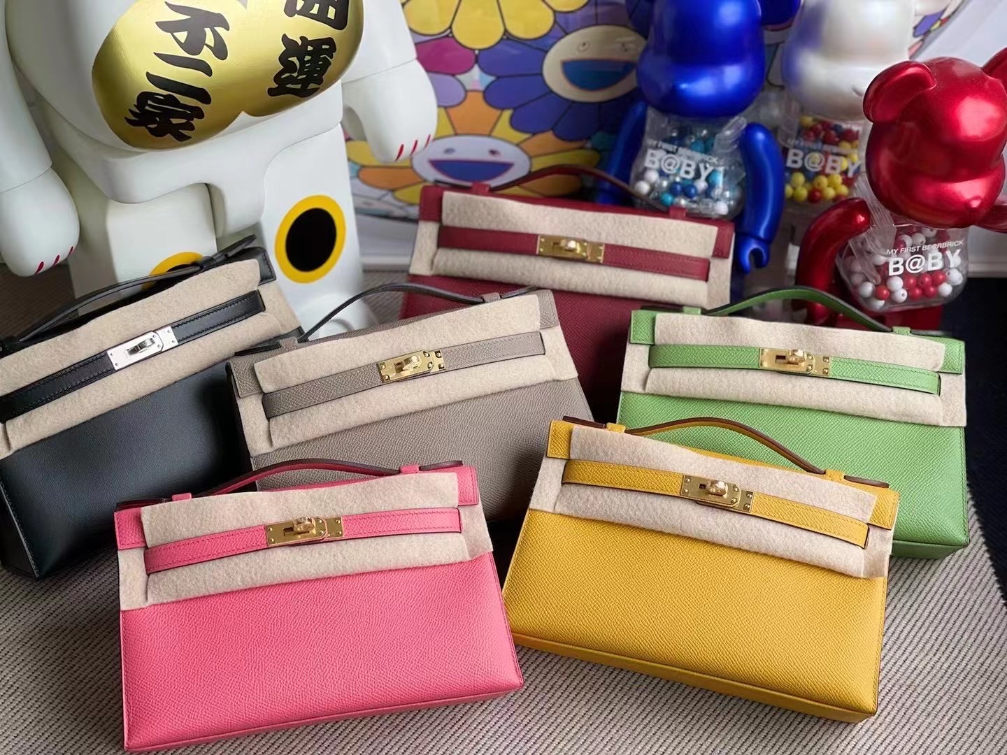 MiniKelly Pochette Epsom K1 Rouge Great MiniKelly Pochette Epsom K1 Rouge Great