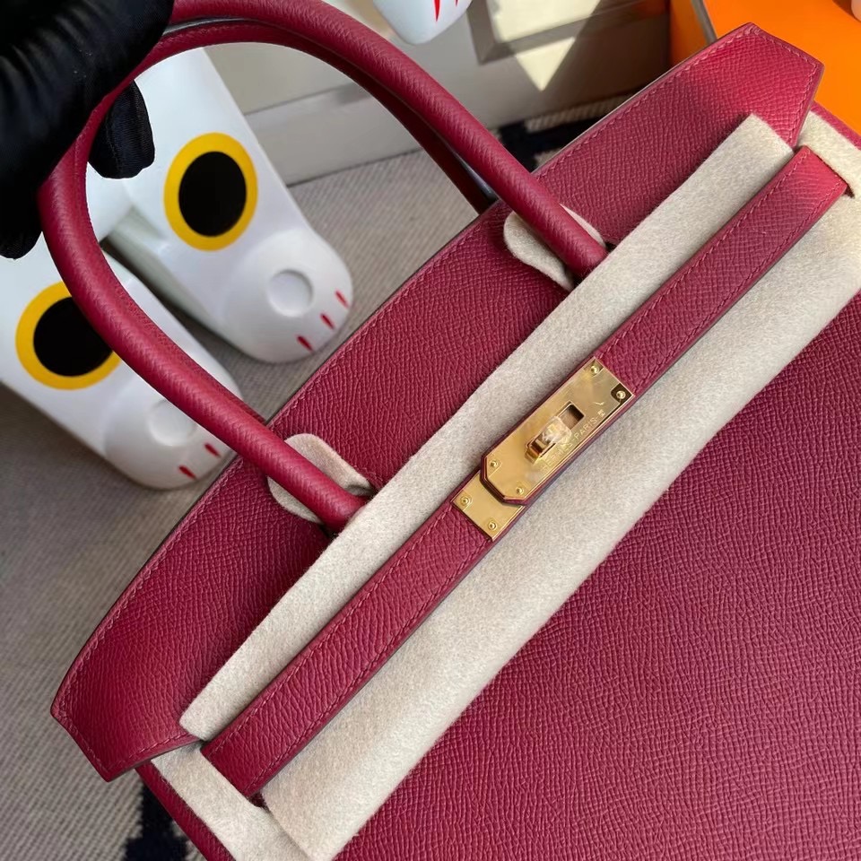 Hermes Birkin 30cm Epsom K1 Rouge Grenat