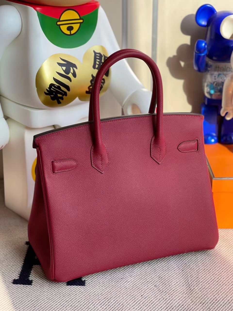 Hermes Birkin 30cm Epsom K1 Rouge Grenat