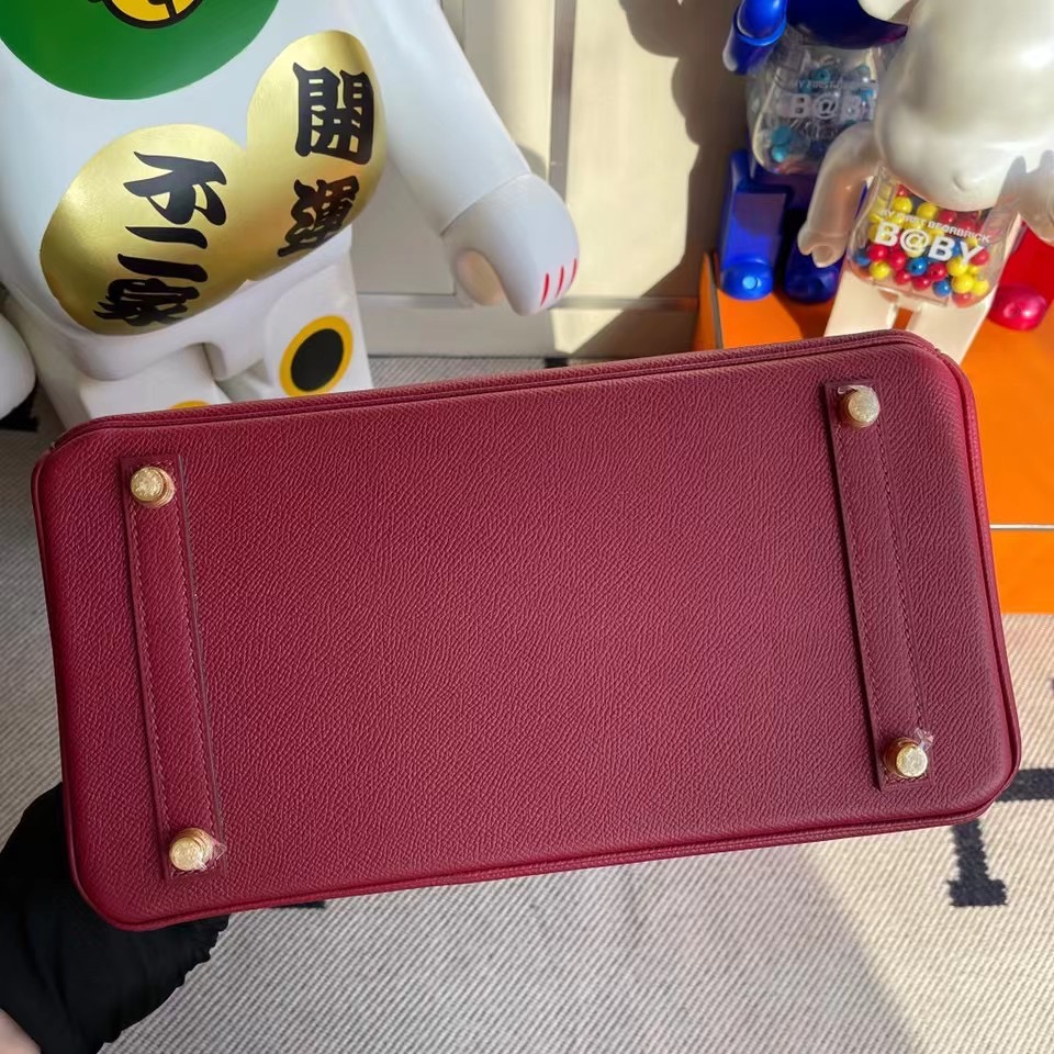 Hermes Birkin 30cm Epsom K1 Rouge Grenat