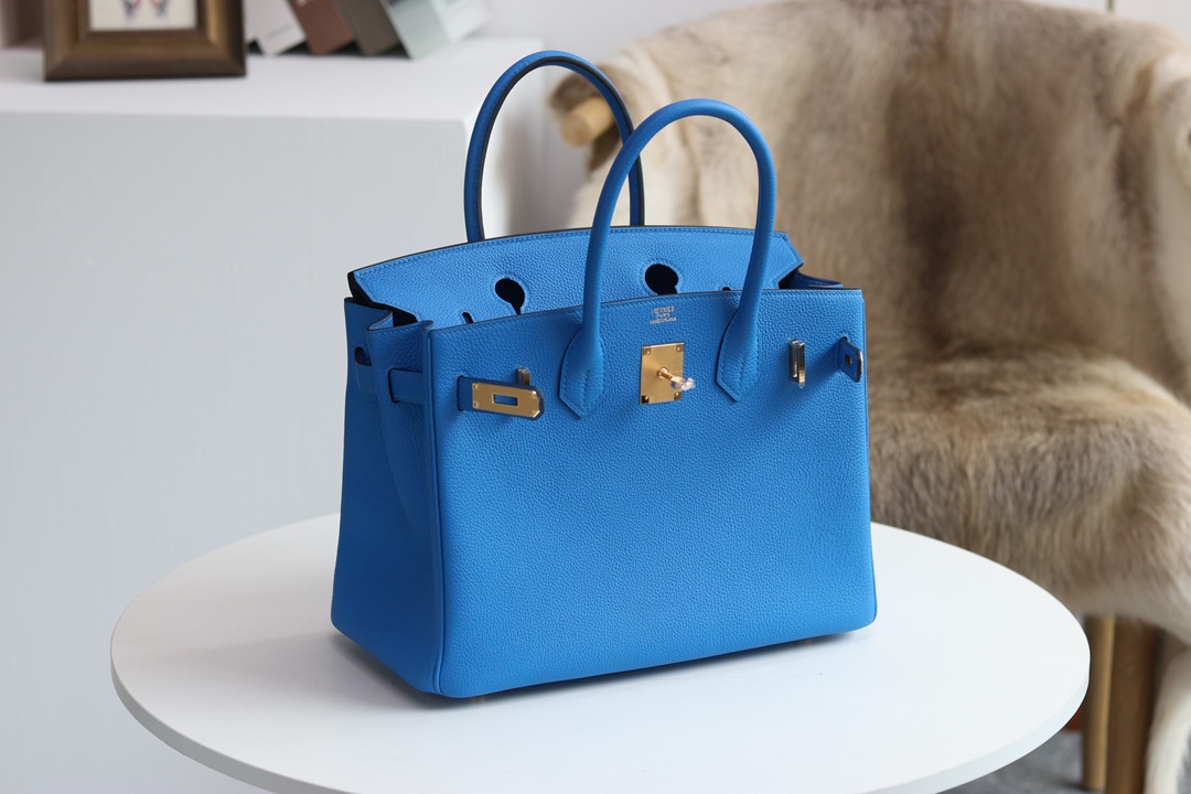 0F BLEU FRIDA TOGO BIRKIN 30