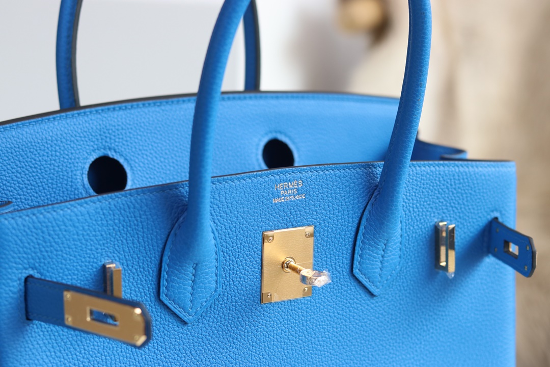 0F BLEU FRIDA TOGO BIRKIN 30