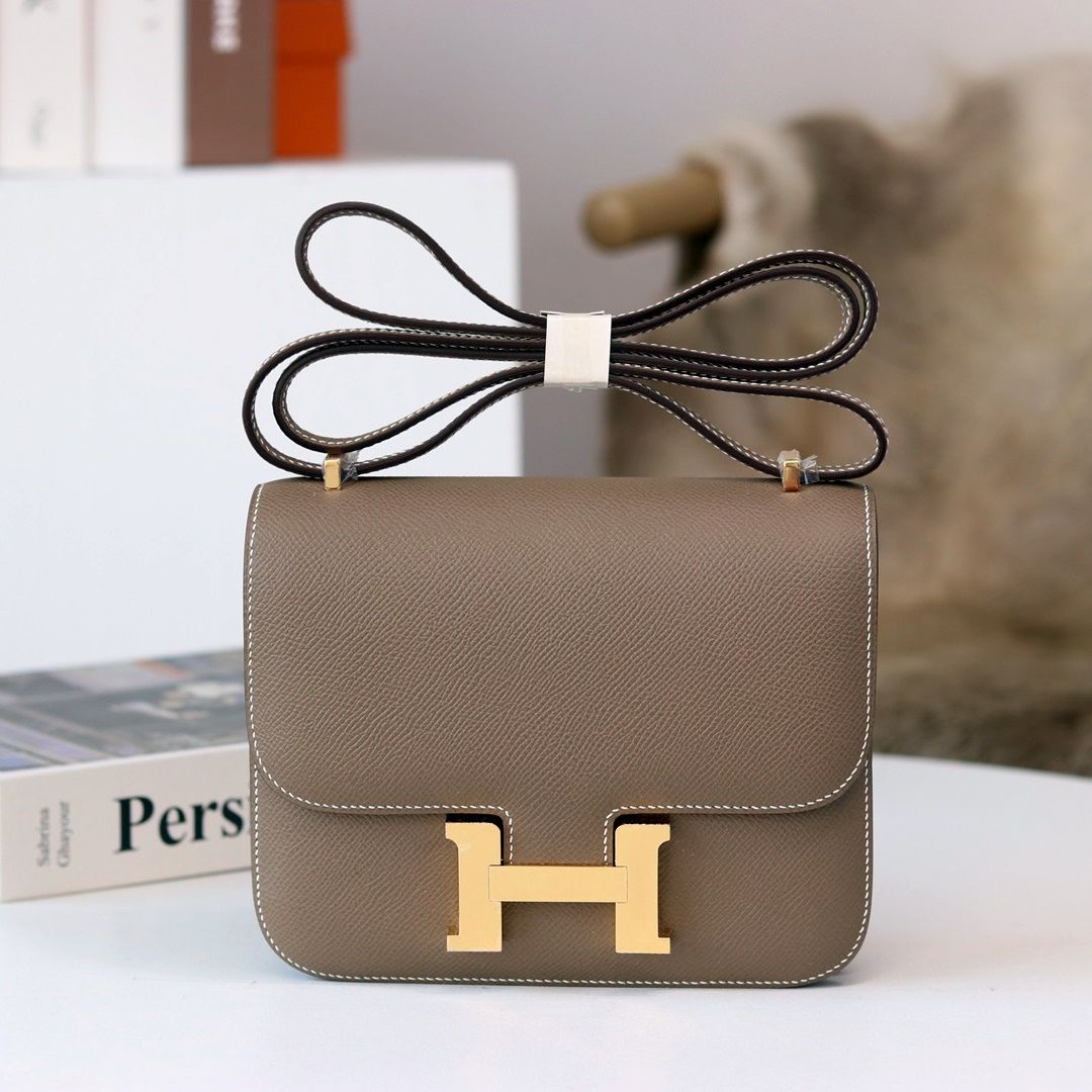 Constance 18cm Ck18 Etoupe Epsom Ghw