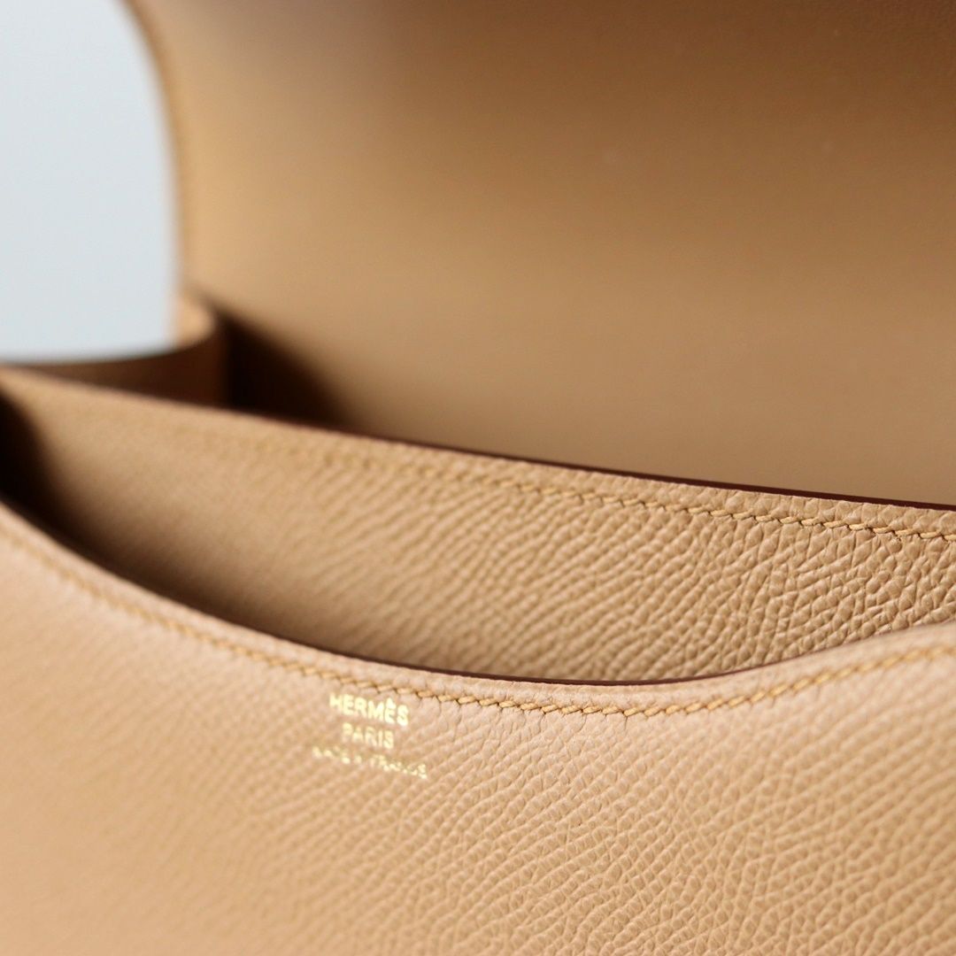 Hermes Constance 18cm Epsom 0M Chai GHW PHW