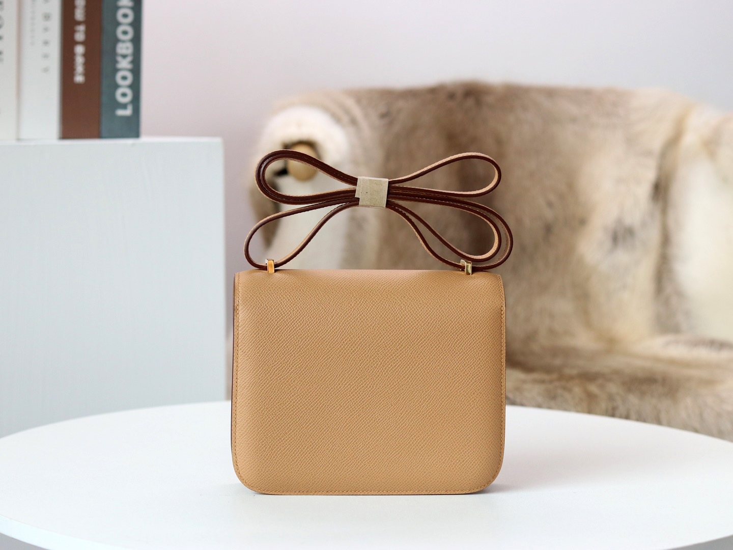 Hermes Constance 18cm Epsom 0M Chai GHW PHW