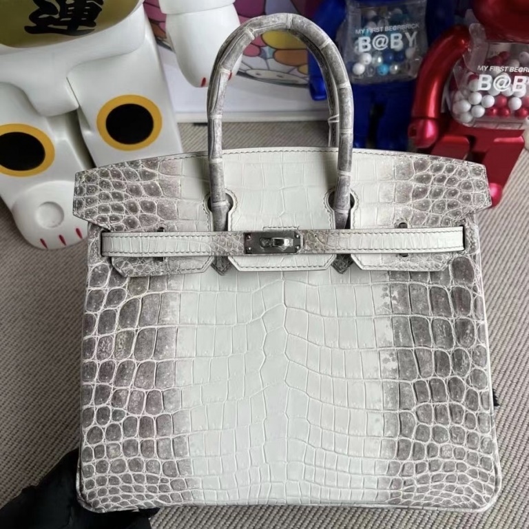 Birkin 25 Himalayan Crocodile Palladium Hardware Birkin 25 Himalayan Crocodile Palladium Hardware