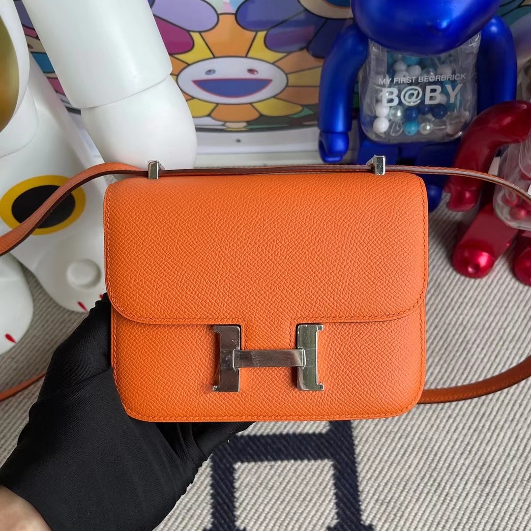 HERMES Epsom Micro Constance 14 Orange 227814