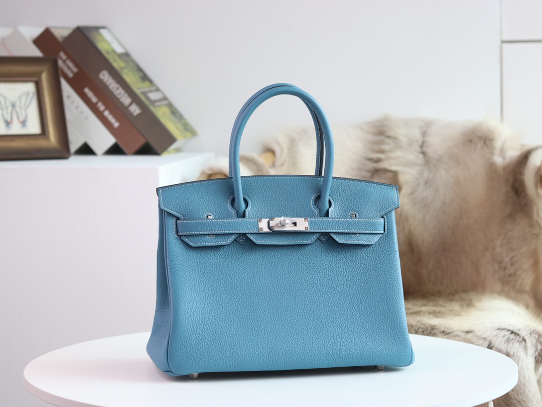 Birkin 30cm Togo 75  Blue Jean