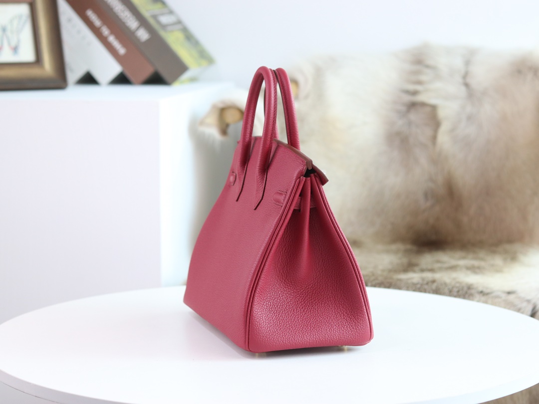 BIRKIN 25 TOGO K1 ROUGE GRENAT