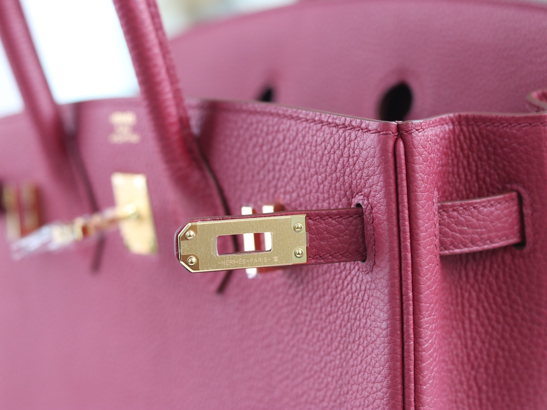 BIRKIN 25 TOGO K1 ROUGE GRENAT
