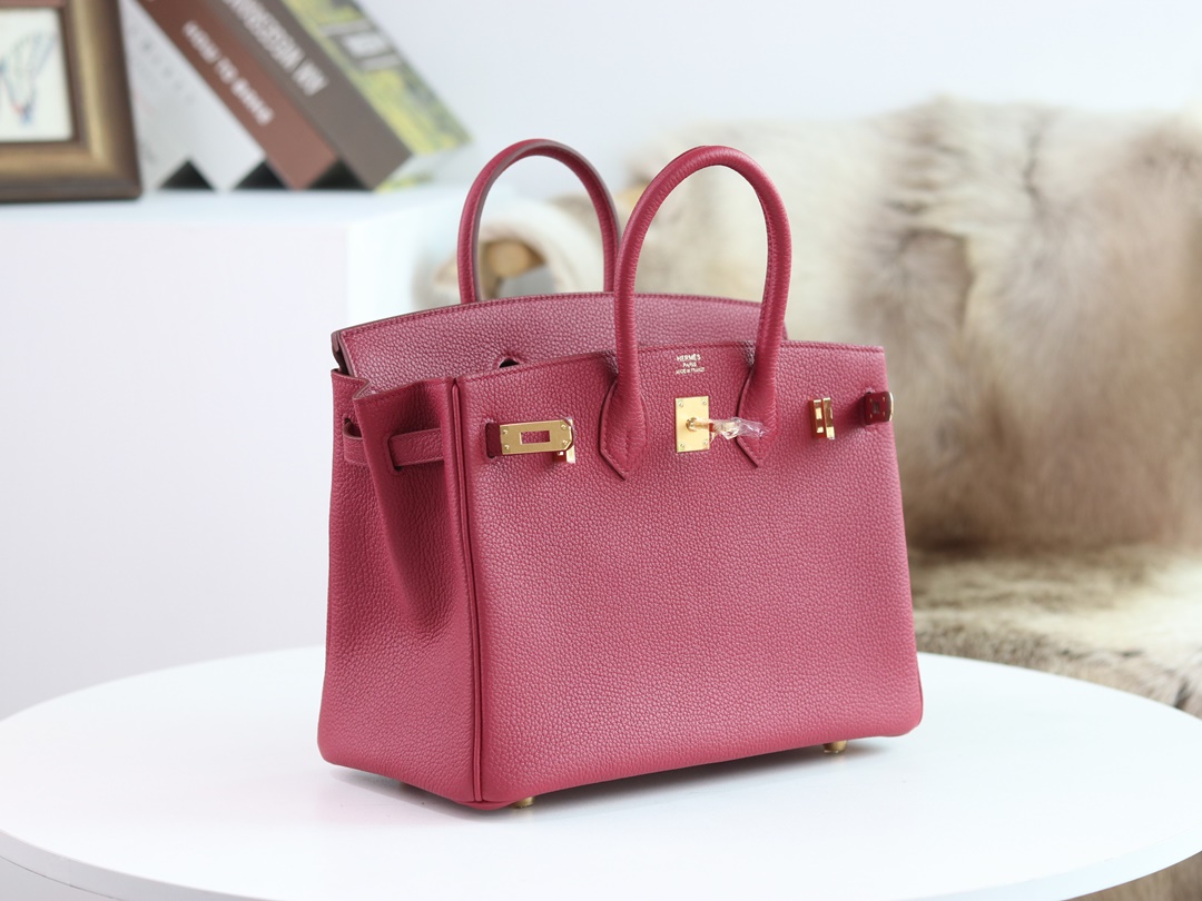 BIRKIN 25 TOGO K1 ROUGE GRENAT