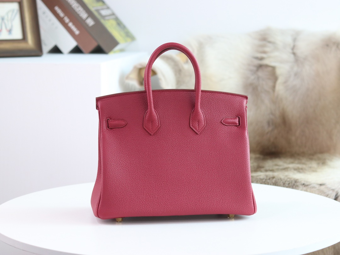 BIRKIN 25 TOGO K1 ROUGE GRENAT