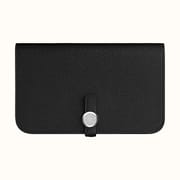 HERMES DOGON DUO WALLET CKL3 TOGO CALFSKIN ROSE POURPRE-5956
