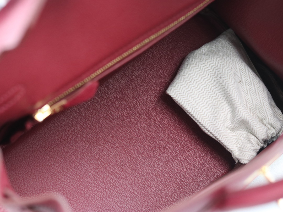 BIRKIN 25 TOGO K1 ROUGE GRENAT
