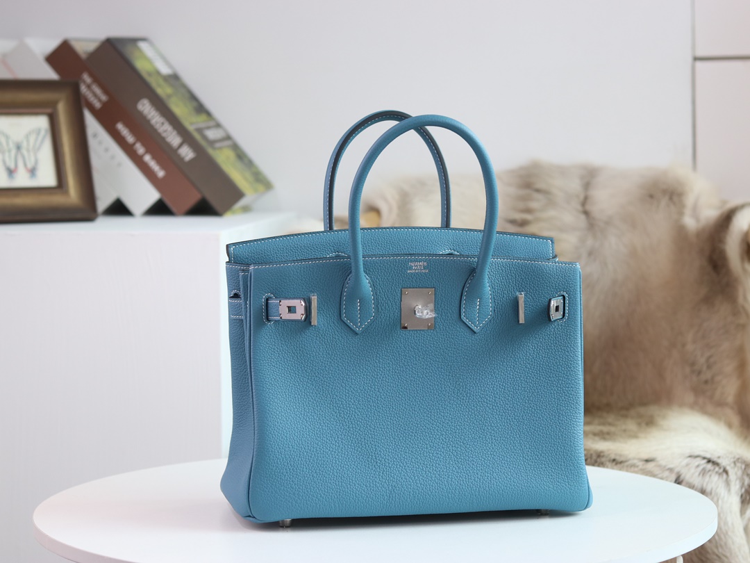 Birkin 30cm Togo 75  Blue Jean