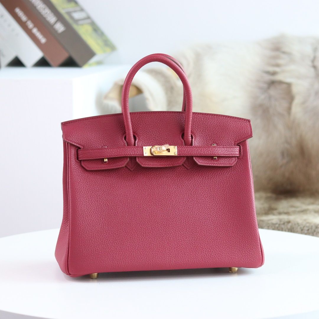 Birkin 25cm Togo K1 Rouge Grenat Ghw