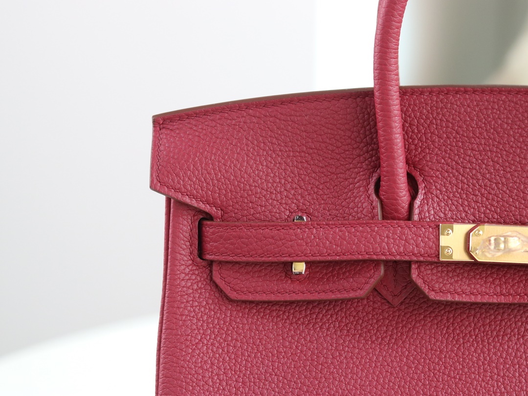 BIRKIN 25 TOGO K1 ROUGE GRENAT