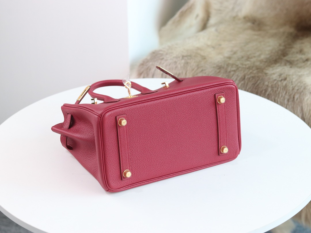 BIRKIN 25 TOGO K1 ROUGE GRENAT