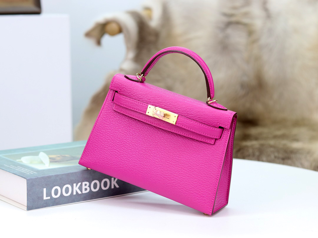 L3 ROSE POUPRE CHERVE MINI KELLY20 GHW
