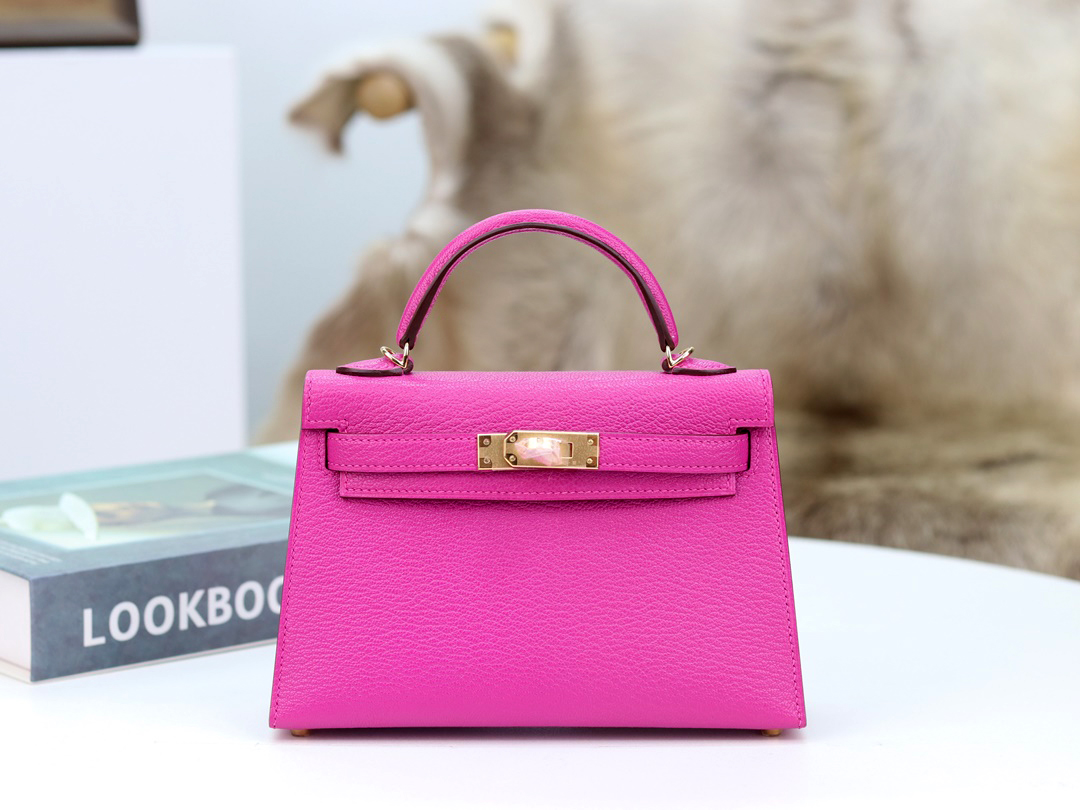 L3 ROSE POUPRE CHERVE MINI KELLY20 GHW