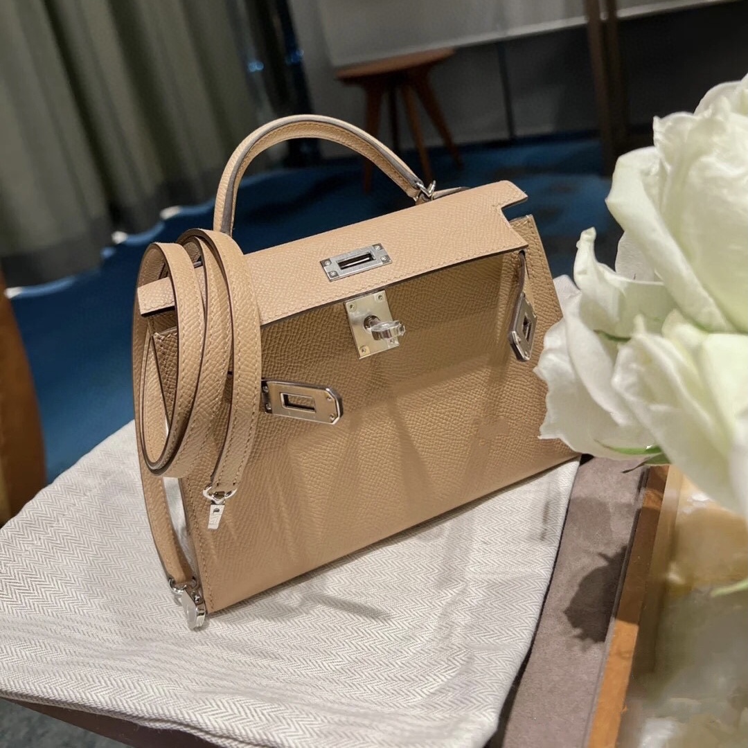 HERMES EPSOM 0M CHAI 玛萨拉茶色 MINI KELLY II 2代 接受定制