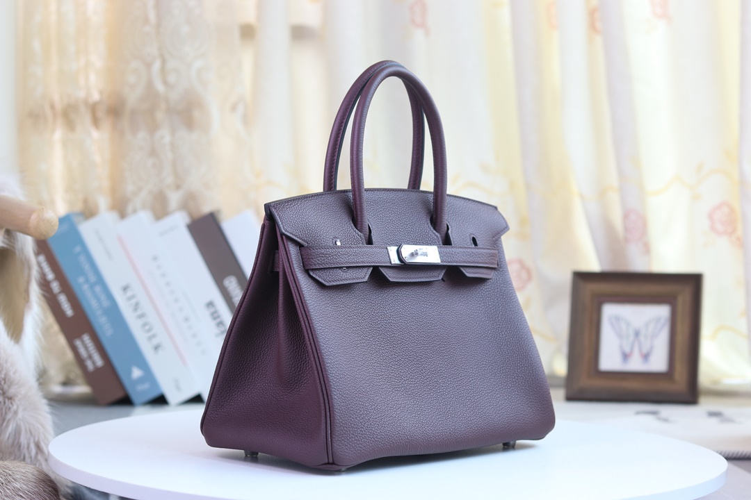 75 BLUE JEAN TOGO BIRKIN 30CM PHW-4332