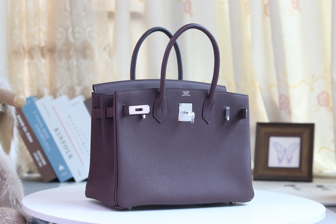 75 BLUE JEAN TOGO BIRKIN 30CM PHW-4332