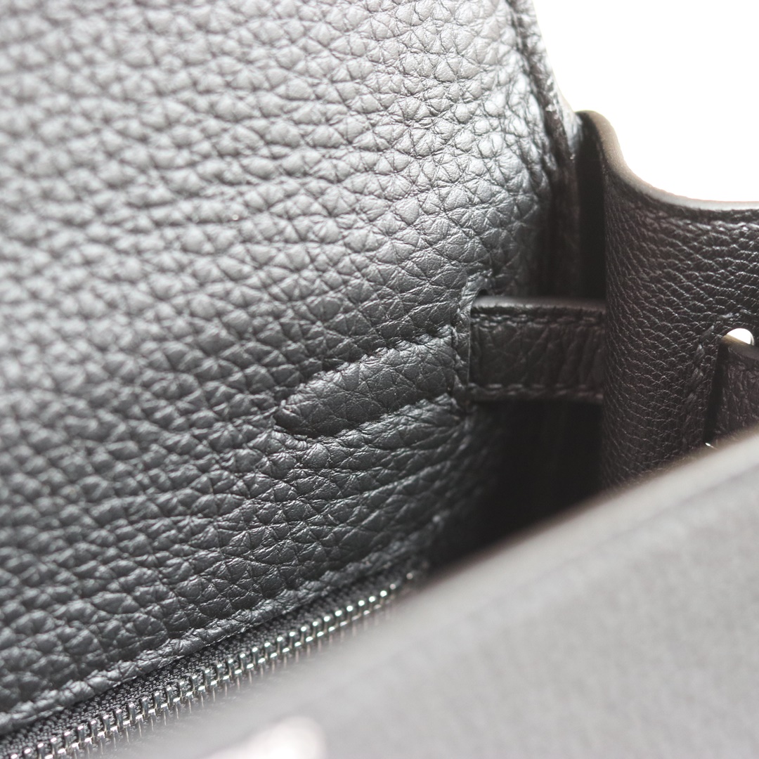 HERMES KELLY 25CM BLACK 89 NIOR TOGO