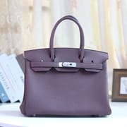 75 BLUE JEAN TOGO BIRKIN 30CM PHW-4332