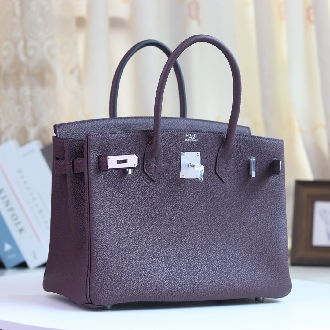 75 BLUE JEAN TOGO BIRKIN 30CM PHW-4332