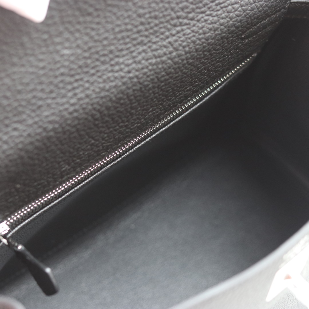 HERMES KELLY 25CM BLACK 89 NIOR TOGO
