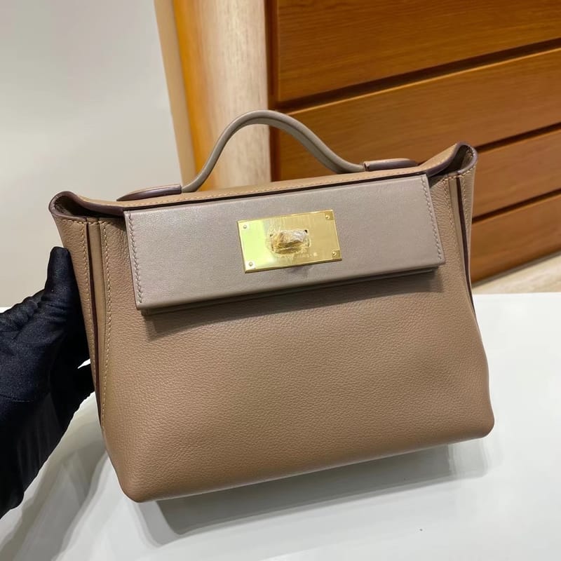 Mini Kelly 24/24 Evercolor + Swift D0 Beige De Weimer
