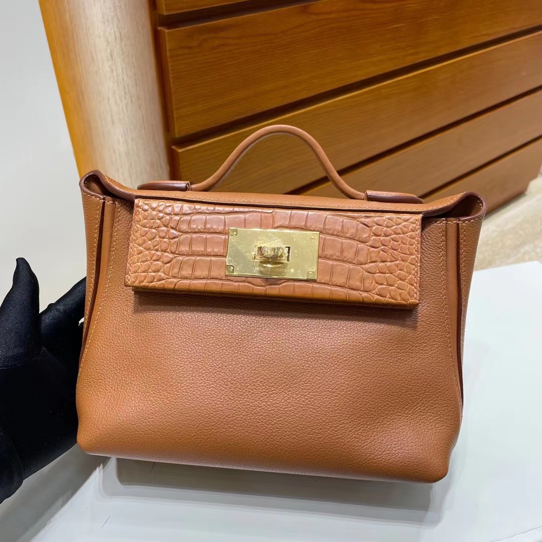 Hermes kelly 2424 Mini Touch Evercolor and Swift 37 Gold GHW