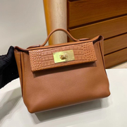 Hermes kelly 2424 Mini Touch Evercolor and Swift 37 Gold GHW-4296