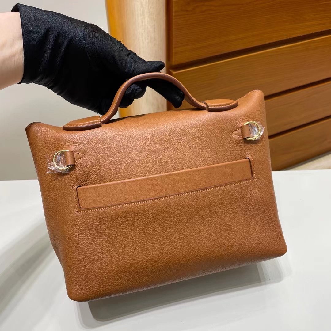 Hermes kelly 2424 Mini Touch Evercolor and Swift 37 Gold GHW