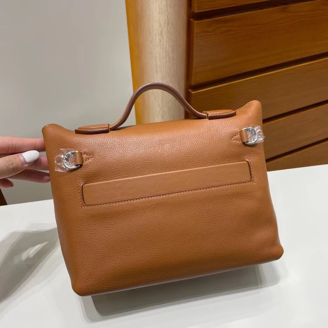 Hermes kelly 2424 Mini Touch Evercolor and Swift 37 Gold GHW-4296