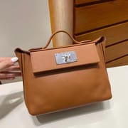 Hermes kelly 2424 Mini Touch Evercolor and Swift 37 Gold GHW-4296